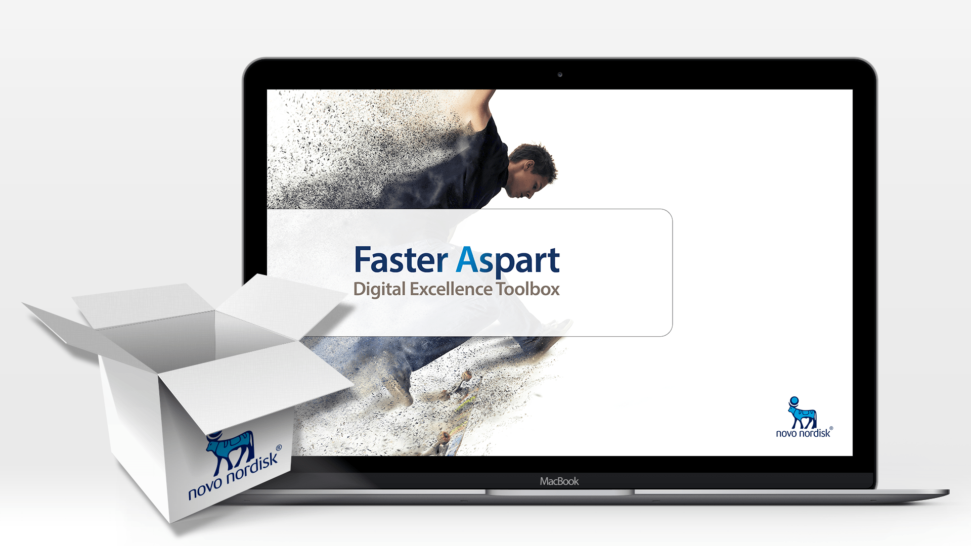 Portfolio case - Produkt lancering strategi for Novo Nordisks hurtigere virkende insulin. Design af Messeavis, landingpage med branded og ubrandet indhold, Seo strategi, samt e-detailer med integreret follow up mail.